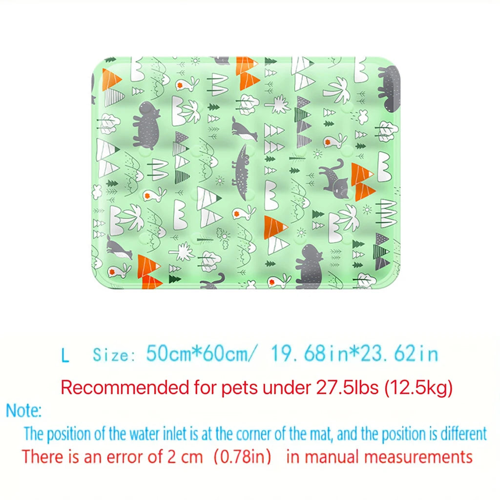 Portable Pet Cooling Mat - Durable Ice Cushion for Dogs & Cats