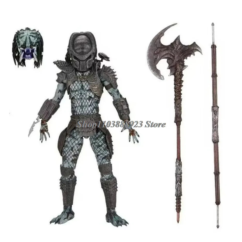 Ultimate Jungle Hunter Predator Alien Figure - Shaman Elder Model Toy