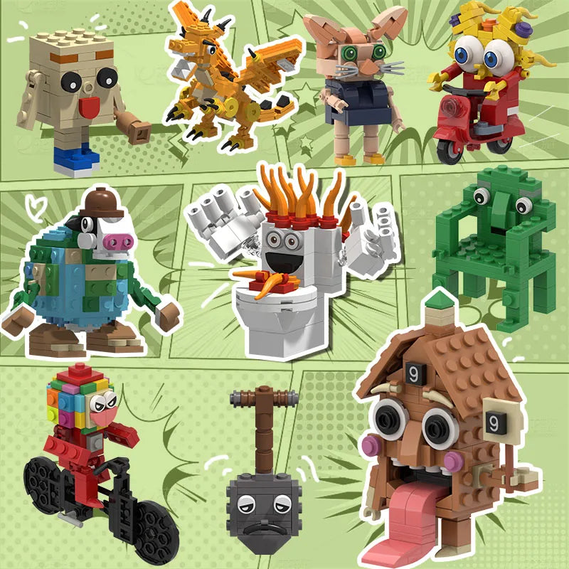 Tung Tung Animal Building Blocks - Creative Imagination Toy for Kids