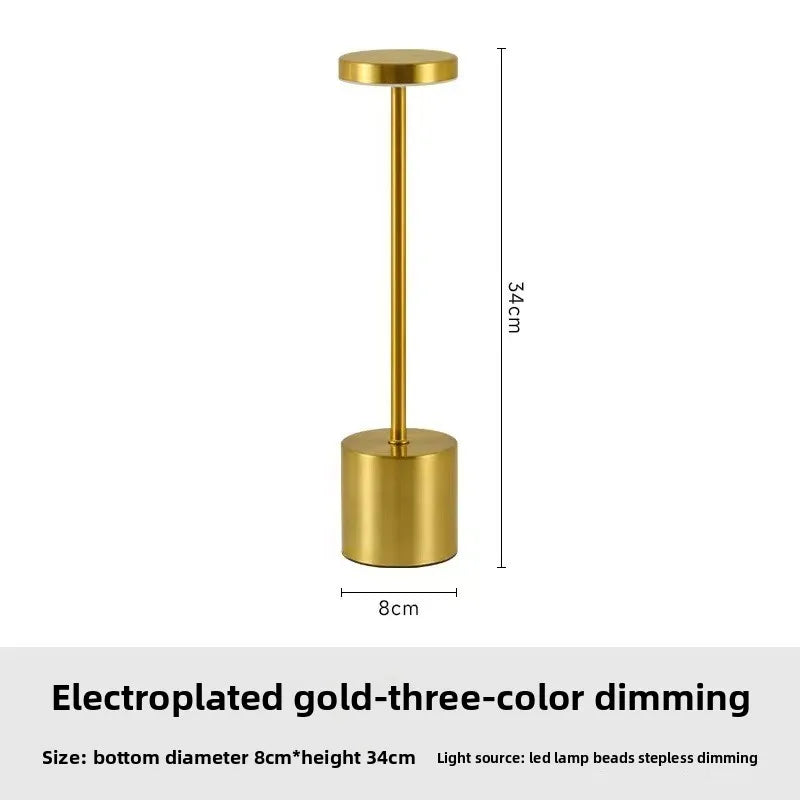 Modern Rechargeable LED Touch Dimming Table Lamp - Portable Luxury Design