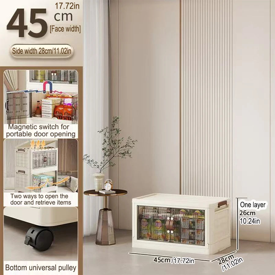 Eco-Friendly Large Capacity Folding Storage Cabinet - Space Saver