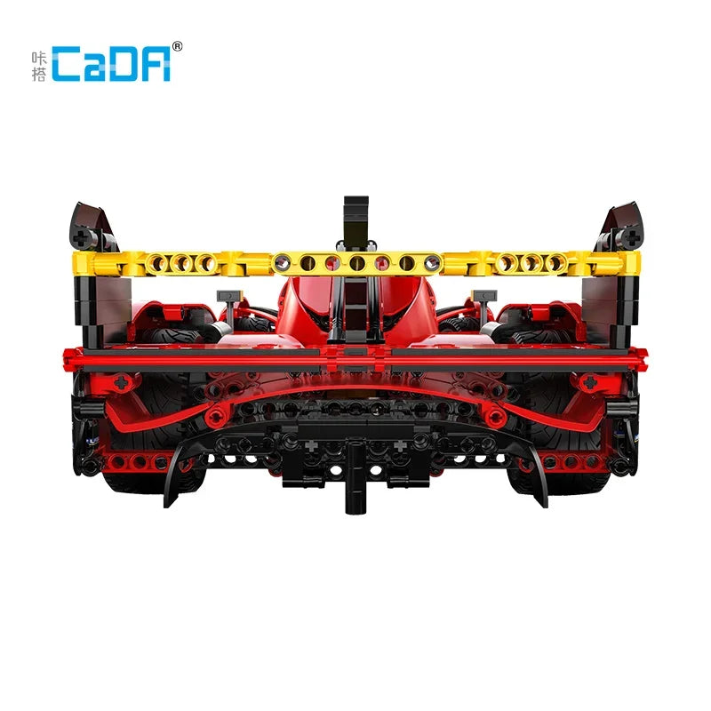 Cada Remote Control Flame Racing Car Model - 1518Pcs Building Blocks