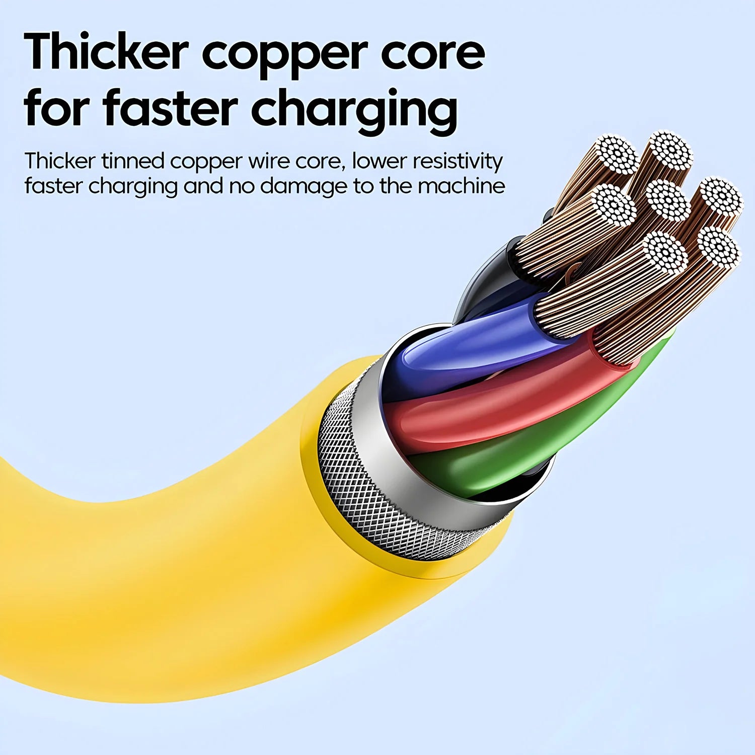 Zinc Alloy 4-in-1 USB-C Fast Charging Cable 65W for iPhone & More