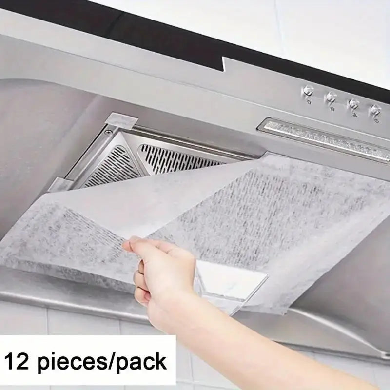 12-Pack Heavy-Duty Range Hood Filters for Kitchen Ventilation