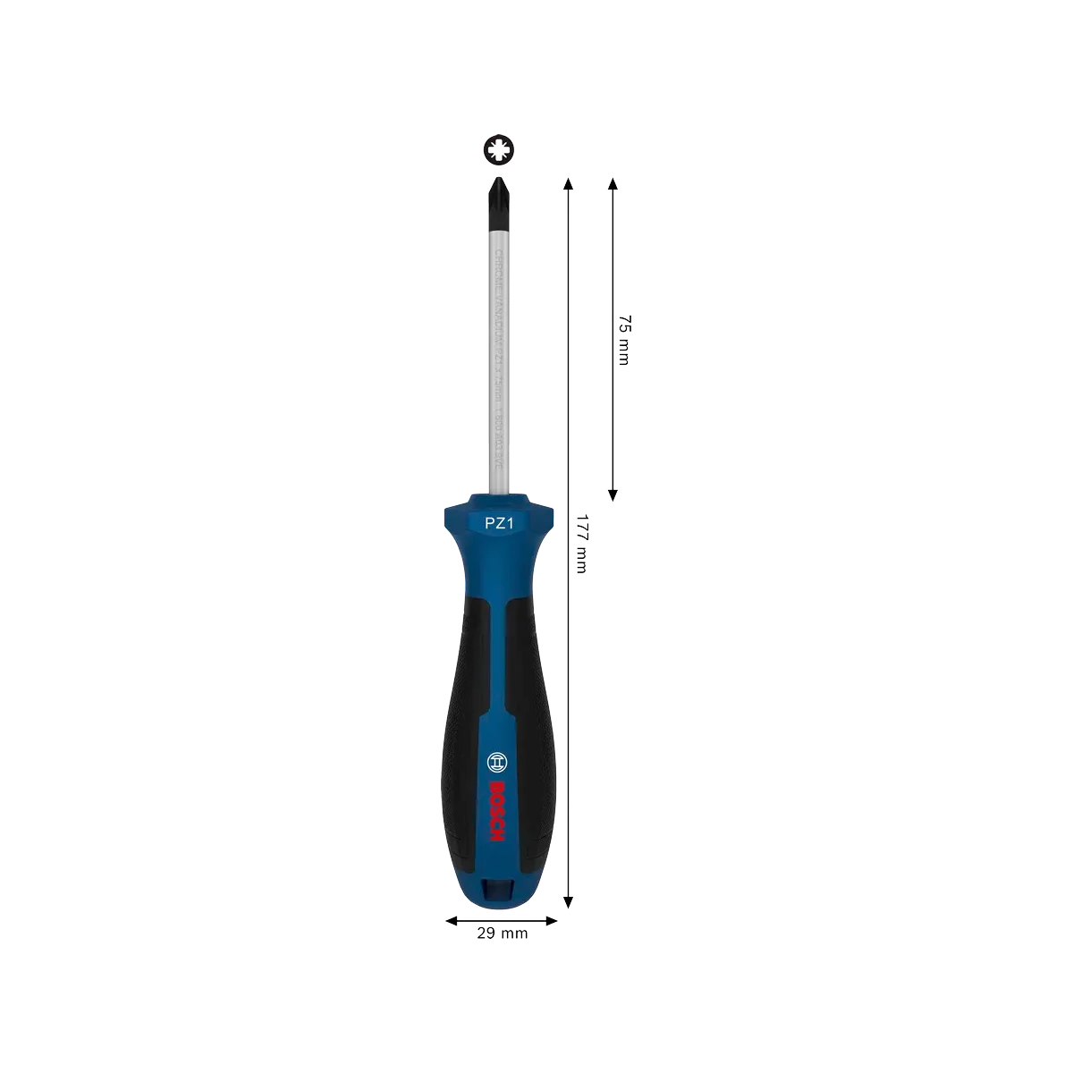 Bosch Pozidriv Screwdriver - High Torque & Comfort Grip Tool