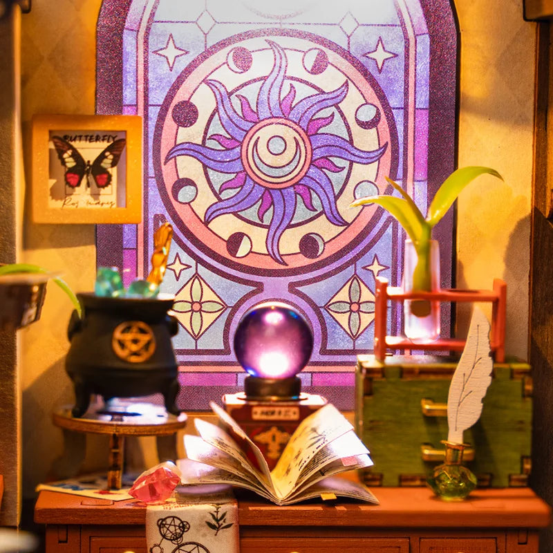 Robotime Magic Study Miniature House - Enchanting 3D Wooden Puzzle