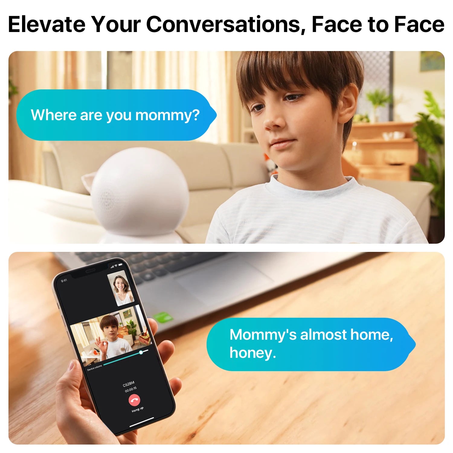 ZOSI 360° Smart Home Security Camera with Auto Tracking & Night Vision