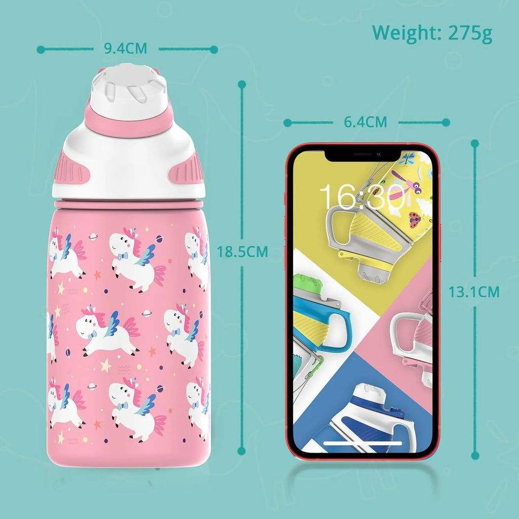 FEIJIAN Kids Leak-Proof Thermos Mug - Durable & Eco-Friendly Fun