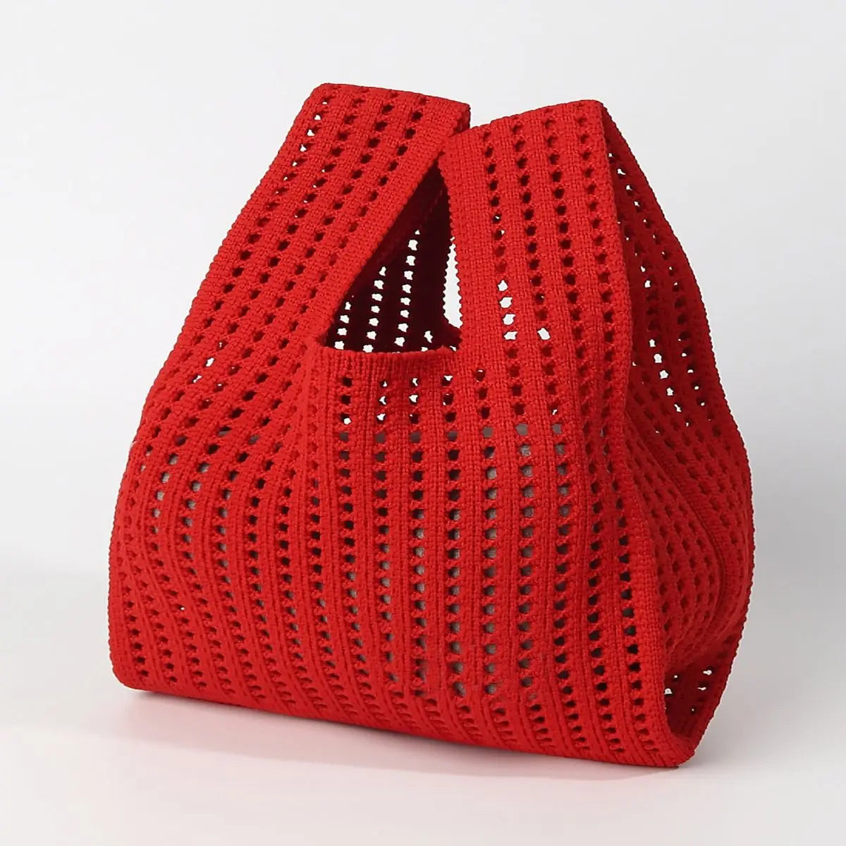 Handmade Colorful Knit Tote Bag for Women – Stylish & Casual