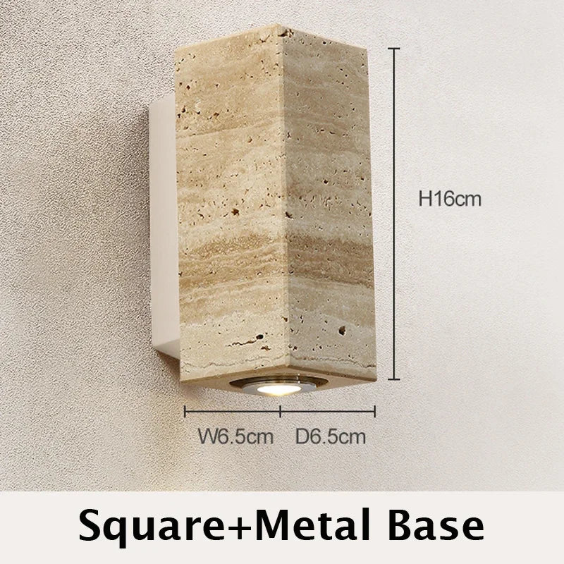 Wabi Sabi Marble LED Wall Lamp - Elegant & Eco-Friendly Lighting