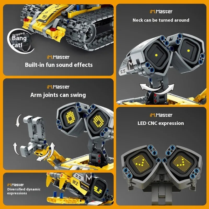 3-in-1 LED Robot Building Block Set for Kids - DIY Educational Toy