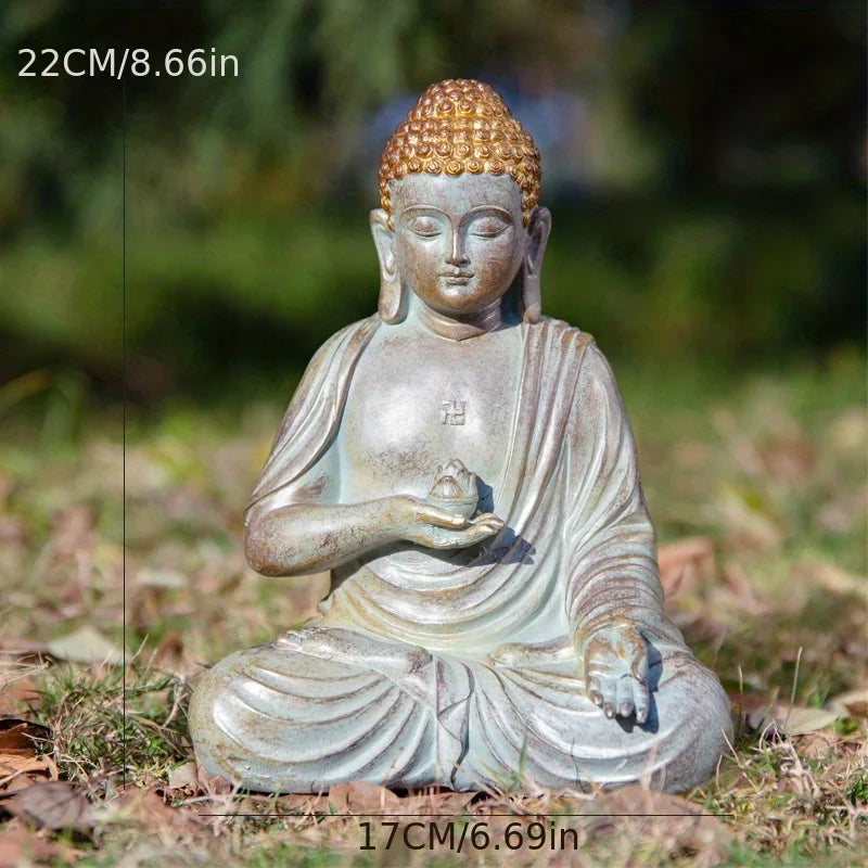 Elegant Zen Buddha Stone Decor for Tranquil Micro Landscapes