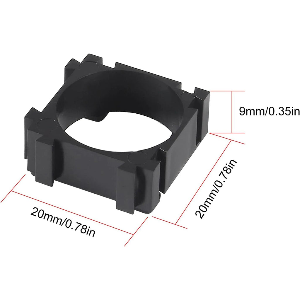 100PCS 18650 Lithium Battery Holder - DIY Cell Spacer Bracket