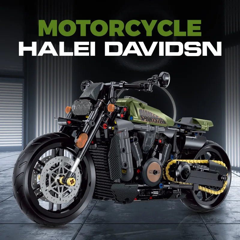 MOULD KING 1:8 Motorcycle Building Block Model Kit - Fun for Kids
