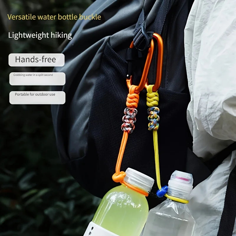 Hand Woven Paracord Water Bottle Holder for Outdoor Adventures