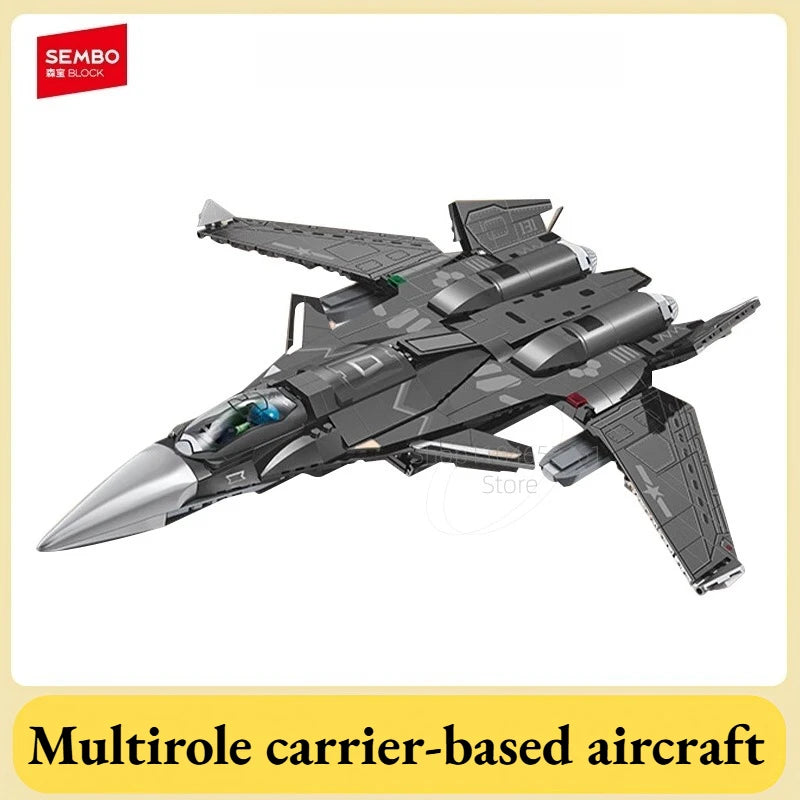 SEMBO J-20 Combat Aircraft Building Blocks Set - Creative Fun & Learning