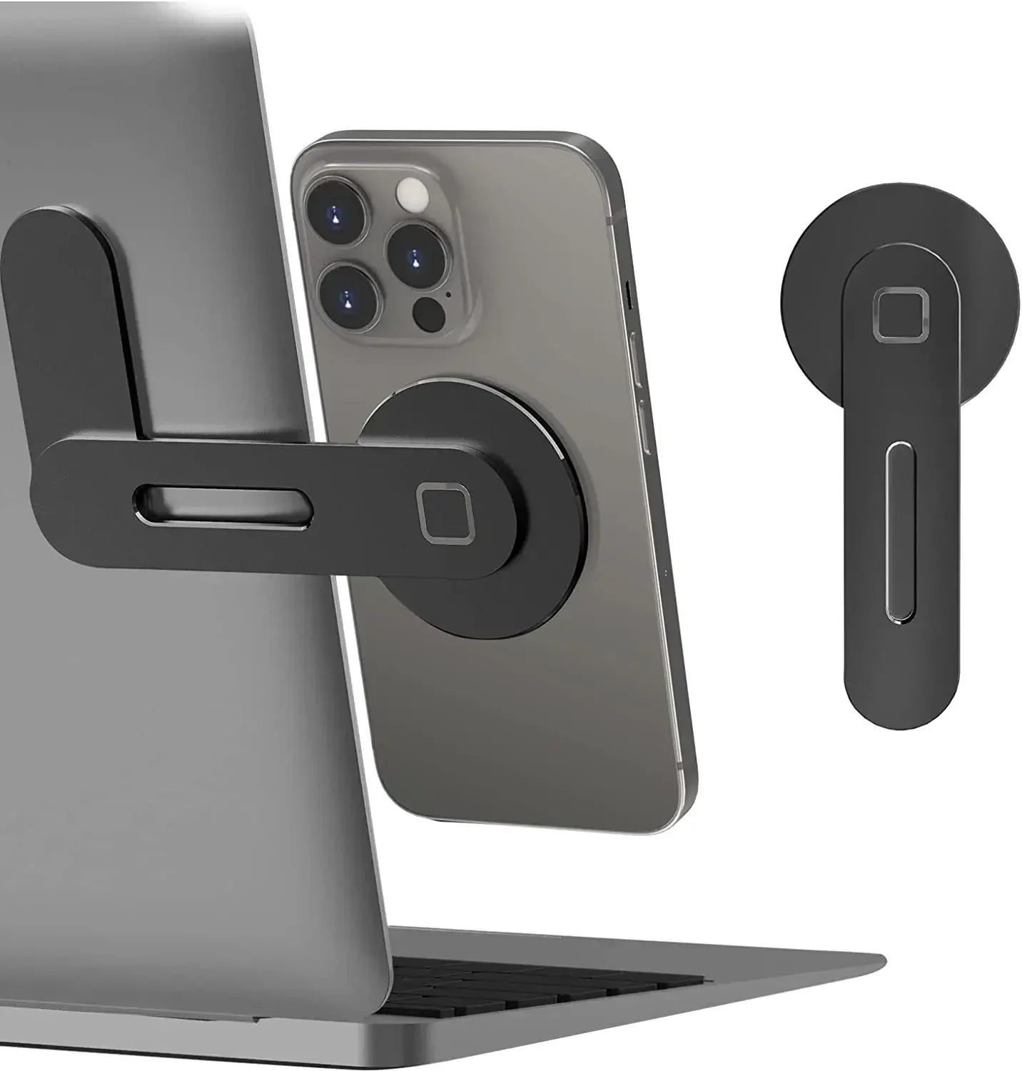 Universal Magnetic Phone Holder for Monitors – Slim & Foldable Design