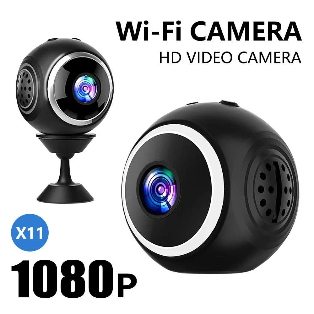 1080P Mini WiFi Camera with Night Vision for Home Safety & Monitoring