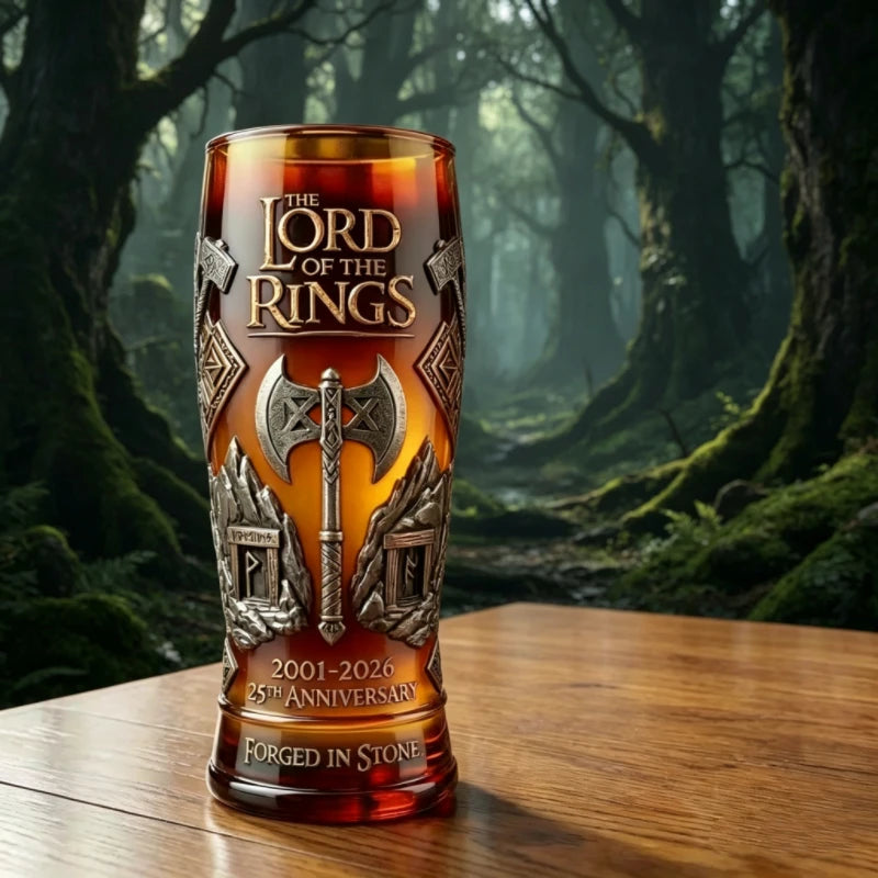 LOTR Dwarven Axe Mug - Unique Glass Beer Cup for Fans
