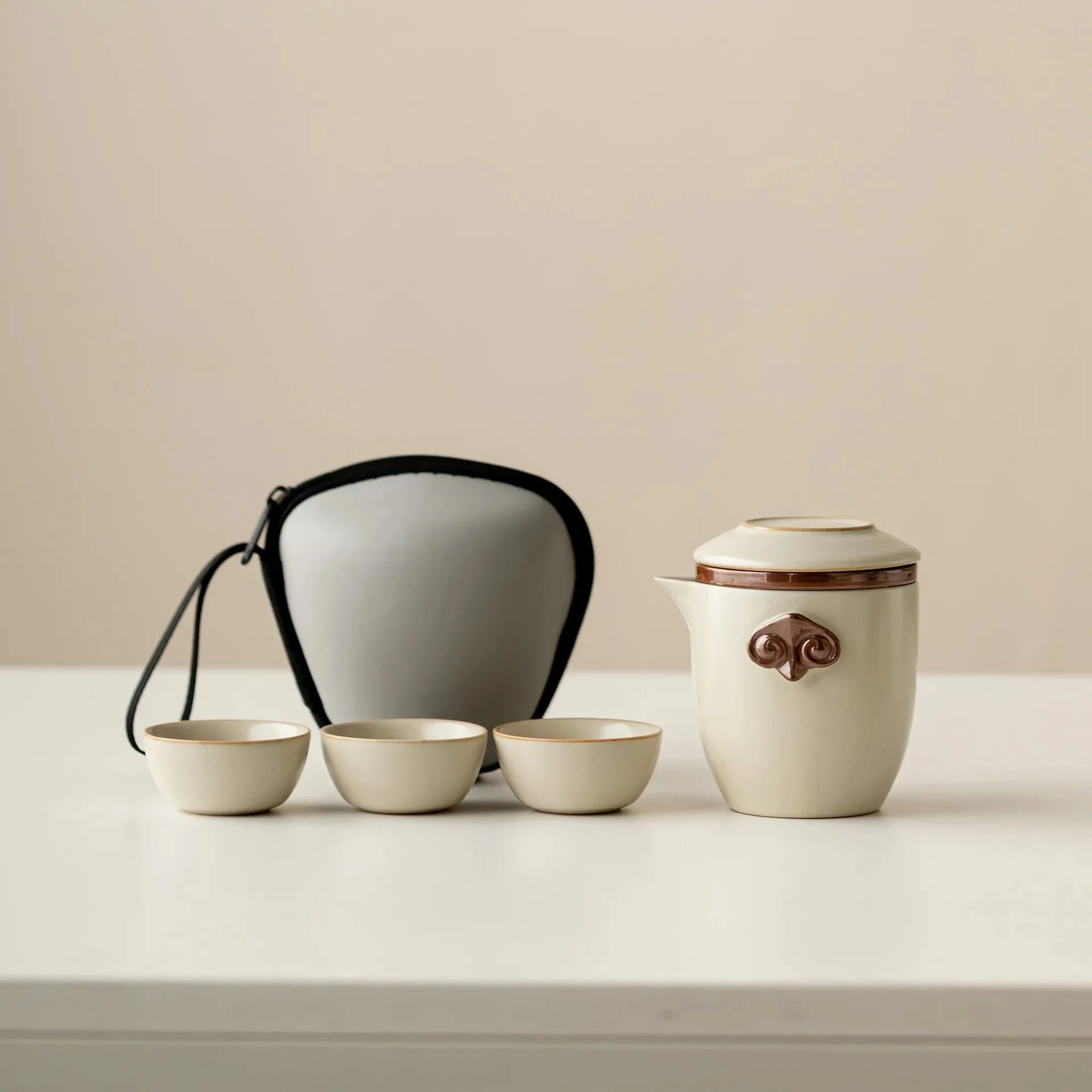 Elegant Portable Travel Tea Set - Anti-Scalding & Customizable