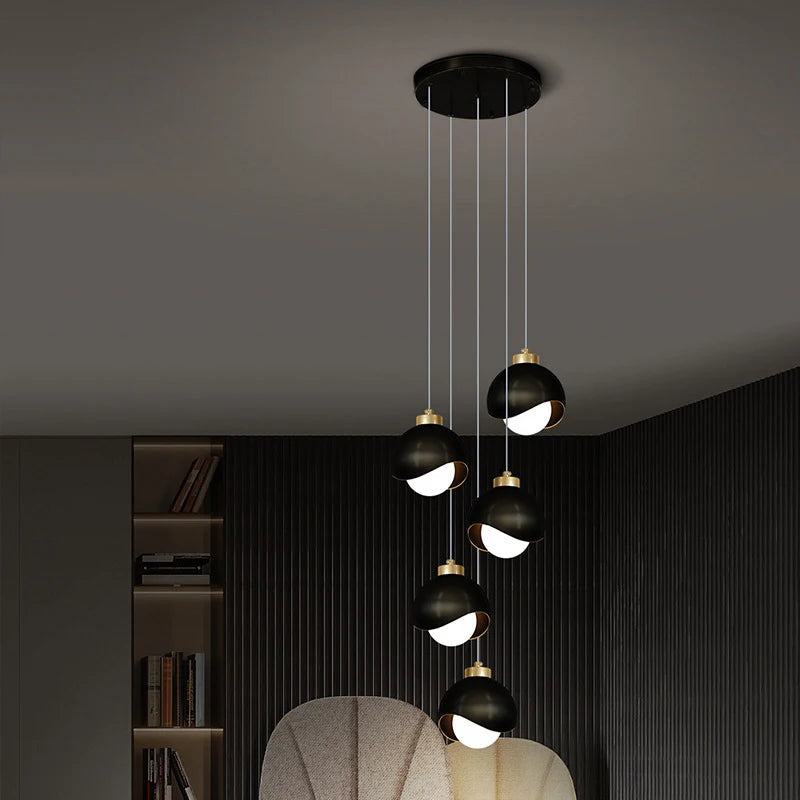 Modern Glass Ball LED Pendant Lamp for Dining & Bedroom Decor