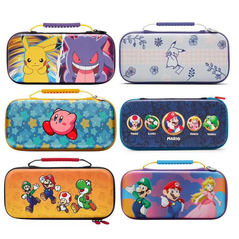 Nintendo Carrying Case & Screen Protector | Pokémon & Mario Design