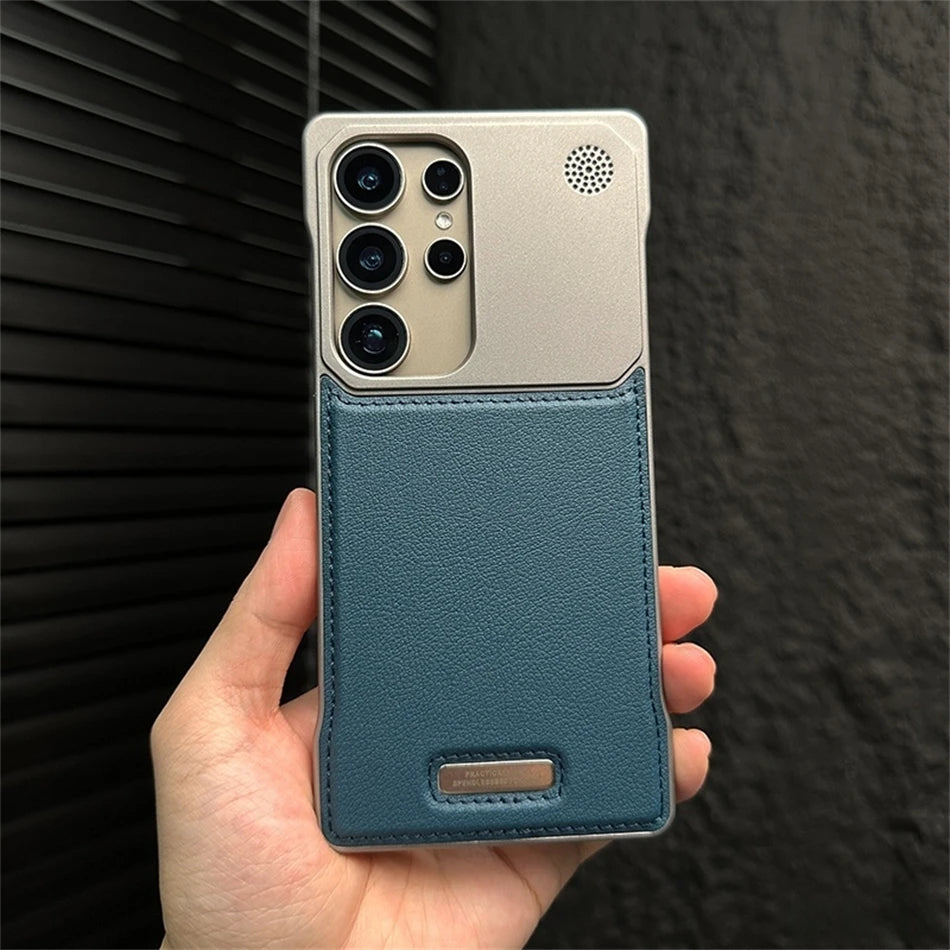 Luxury Magnetic Leather Case for Samsung Galaxy S22-S25 Ultra