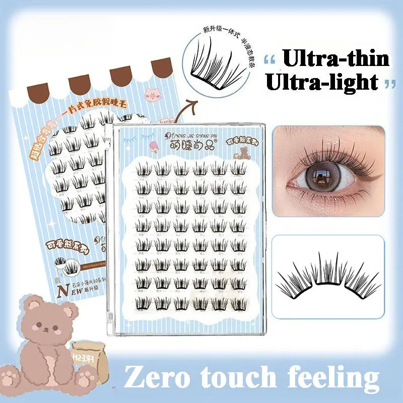 Manga Eyelashes: Ultra-Thin DIY Segmented Lashes Without Glue