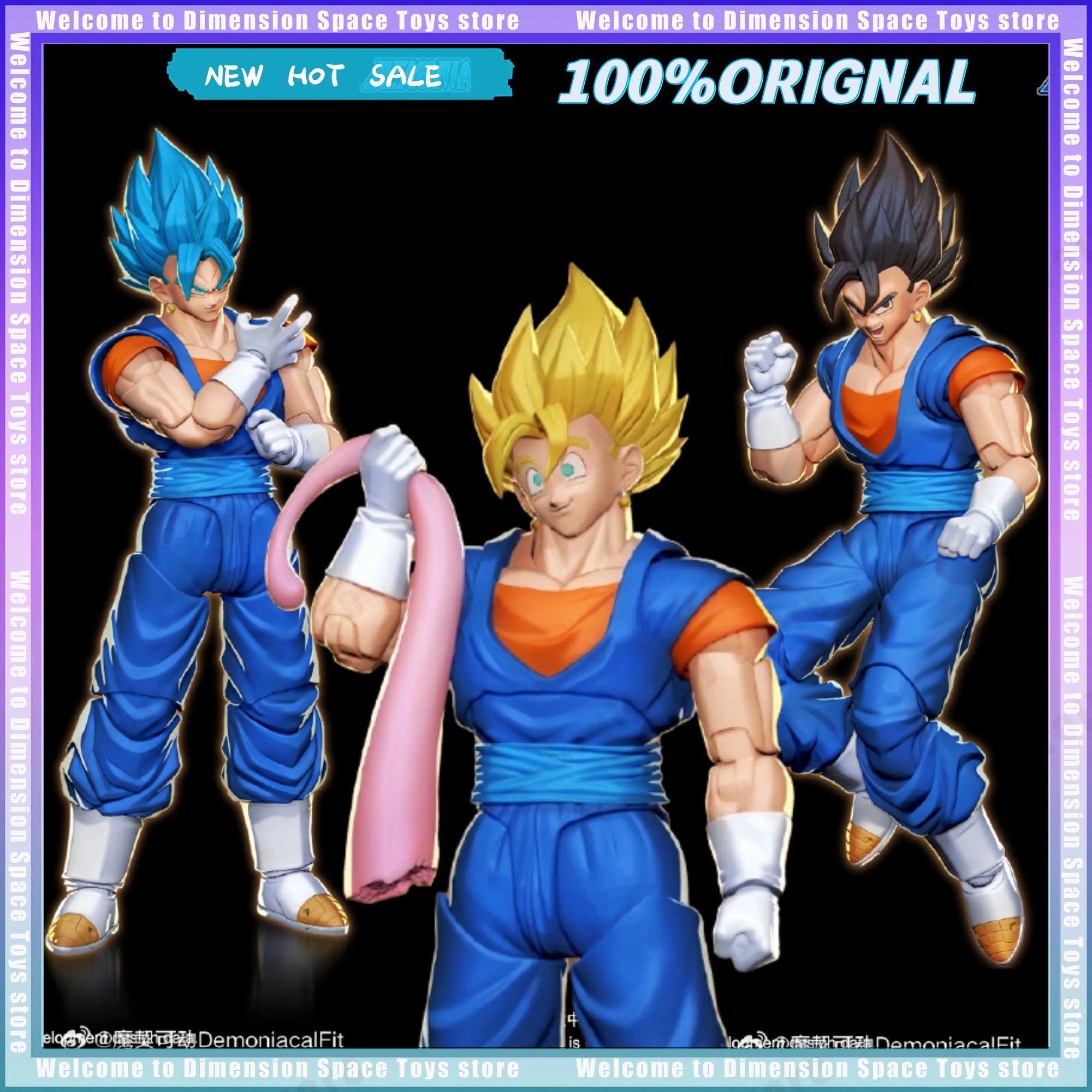 Vegetto Super Saiyan Action Figure - Dynamic Anime Display