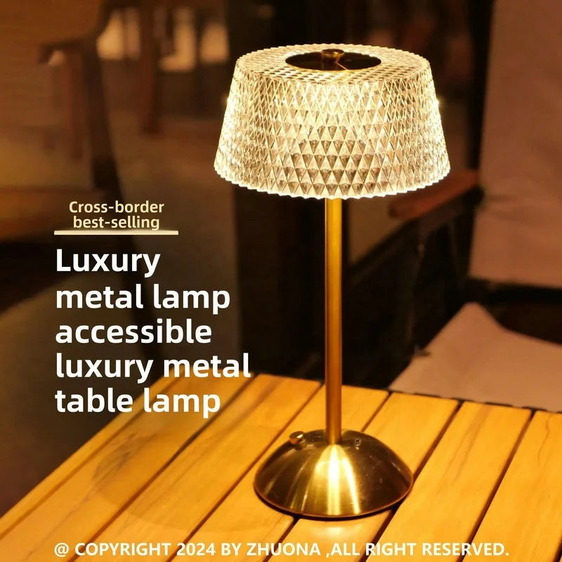Nordic LED Table Lamp - Modern Rechargeable Touch Control Light