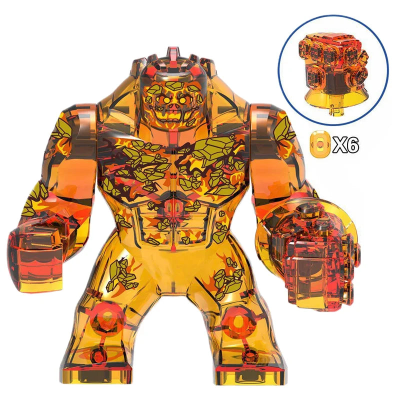 Blind Box Mini Building Blocks Superhero Figures Gift Set