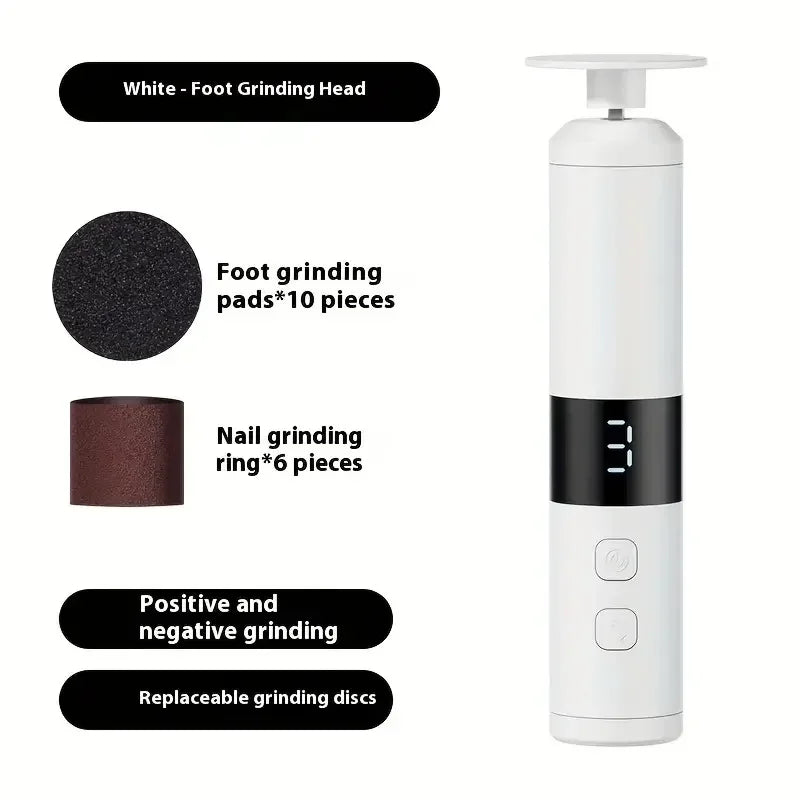 3-Speed Electric Manicure Pedicure Kit with LCD Display & 16 Heads