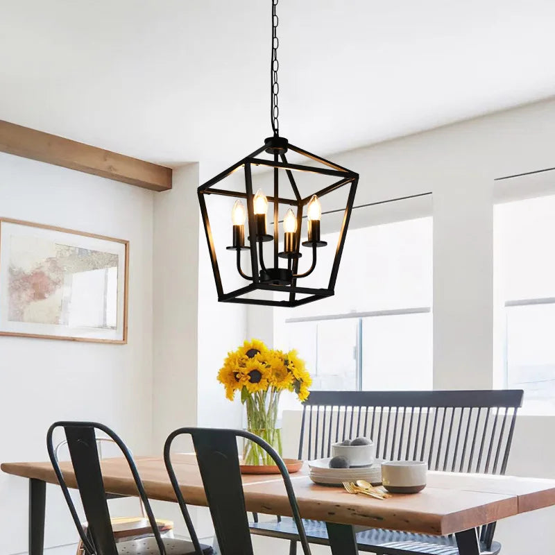 Vintage Industrial Chandelier Pendant Light for Dining & Kitchen