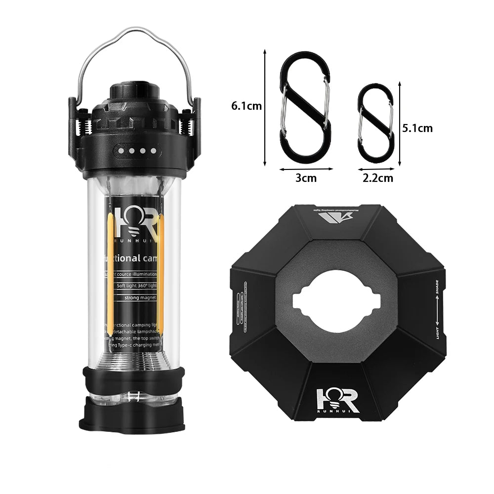 DOTWISE 3000mAh Portable Retro Camping Lantern - Waterproof & Dimmable