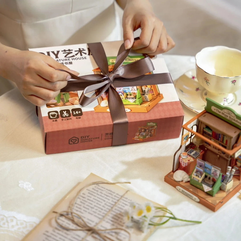 Robotime Rolife Miniature House Building Kits for Kids - 4 Designs