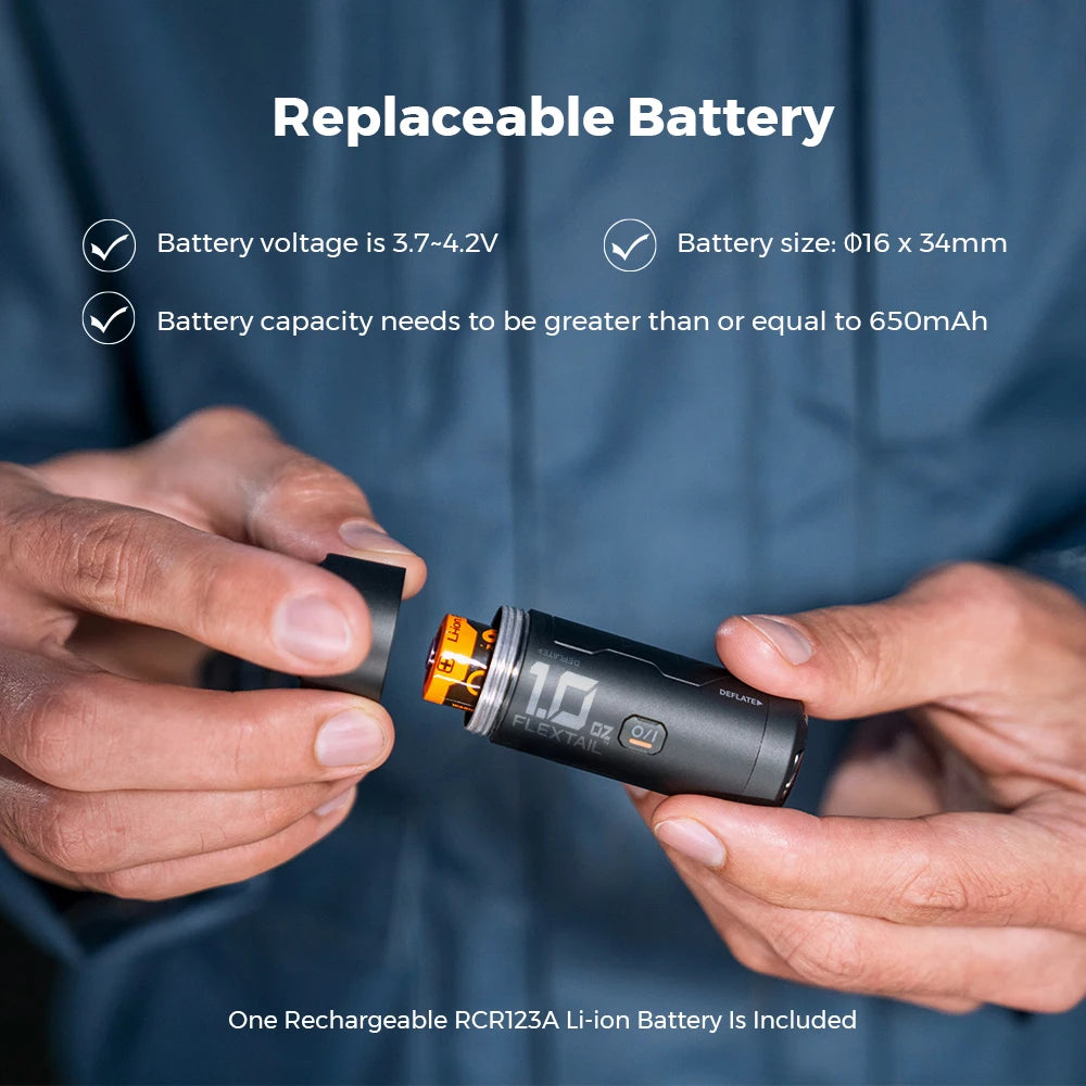 FLExtail Zero Portable Air Pump - Compact Electric Inflator for Camping