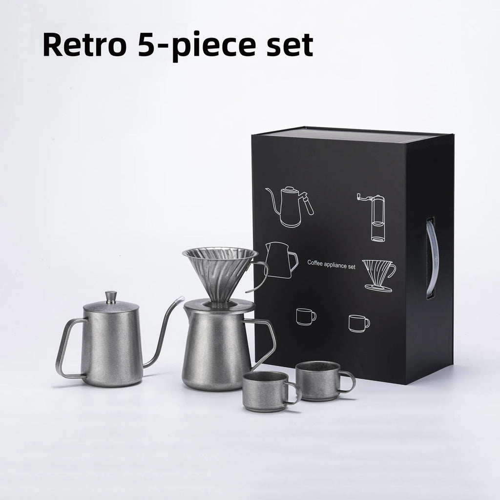 Exquisite Pour Over Coffee Tool Set - Perfect Gift Box!