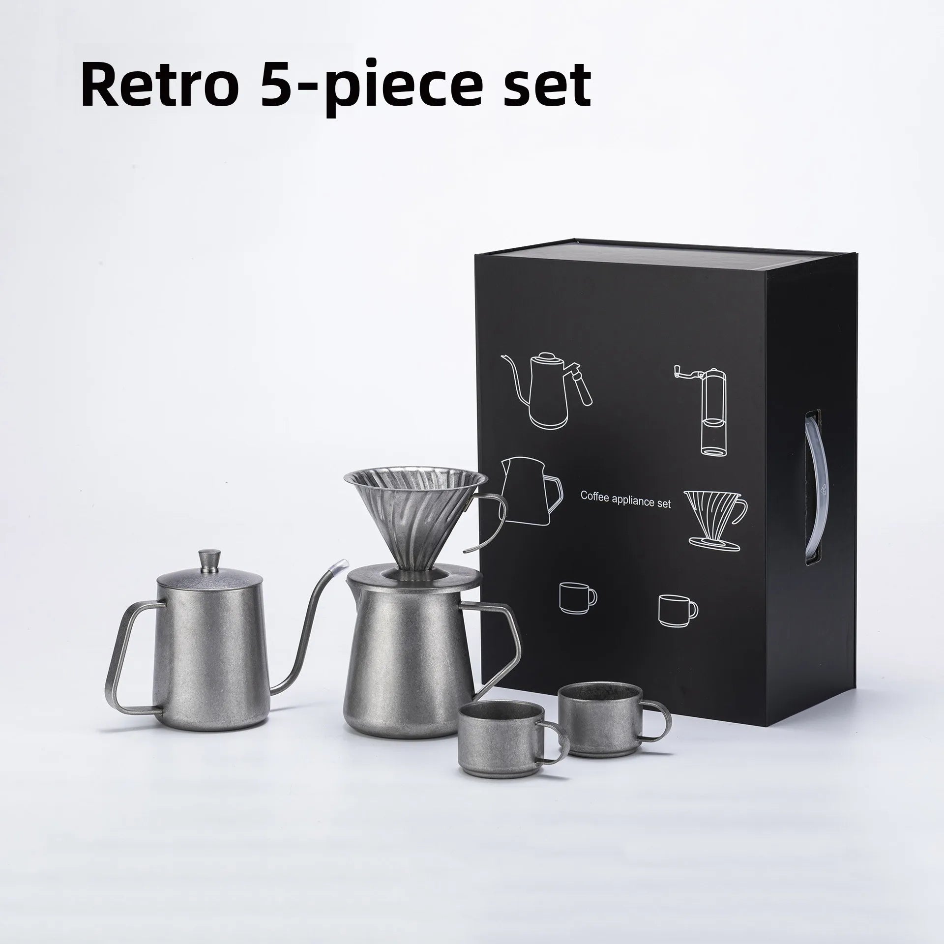 Exquisite Pour Over Coffee Tool Set - Perfect Gift Box!