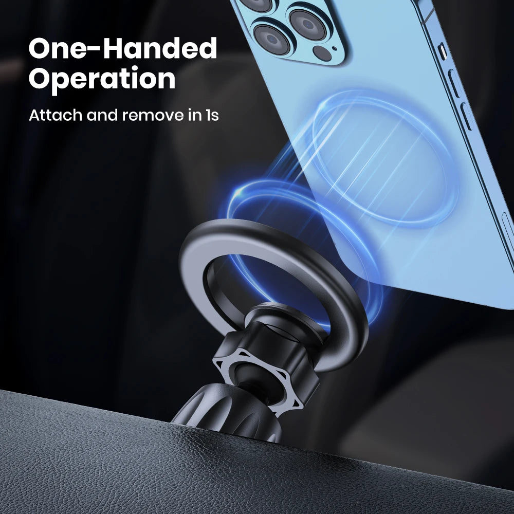TOPK Magnetic Car Mount for iPhone 15 | 360° Rotatable Holder
