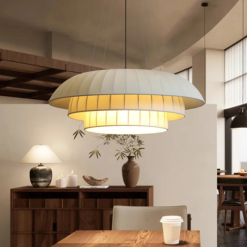 Stylish Wabi-Sabi LED Chandelier for Minimalist Spaces
