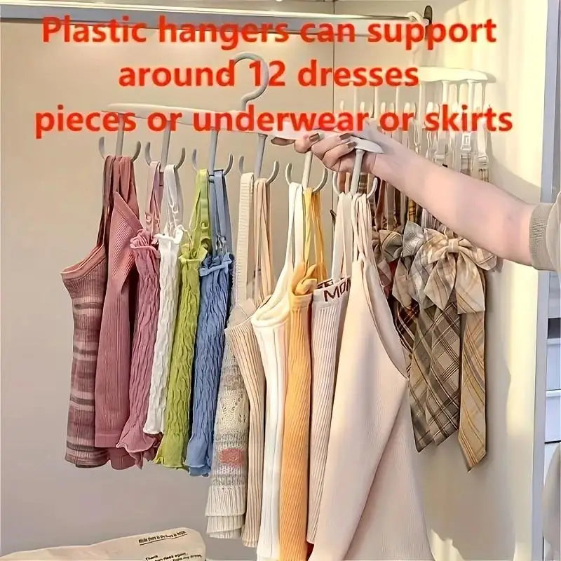 12-Hook Rotating Hanger - Space-Saving Closet Organizer