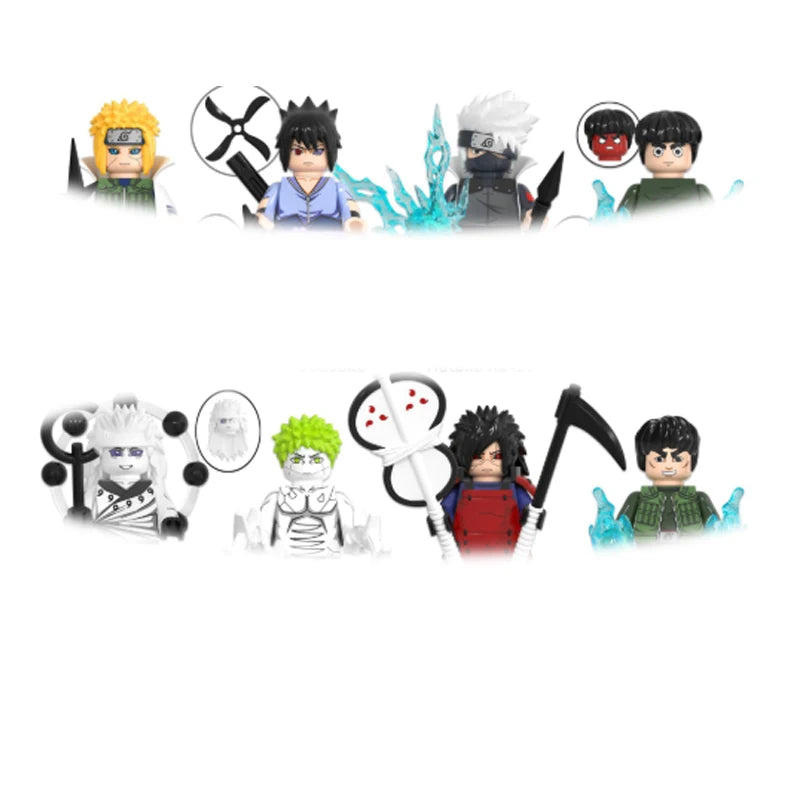 8pcs Naruto Ninja Building Figures Set - Fun Collectible Toys