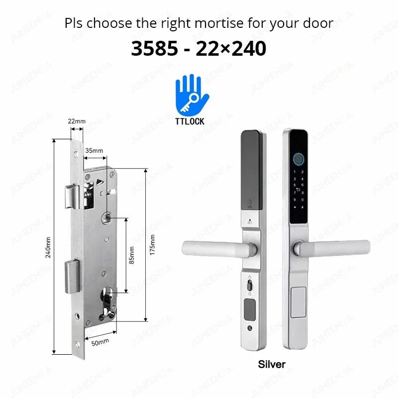 Smart Waterproof Sliding Door Lock with TTLock & Alexa Integration