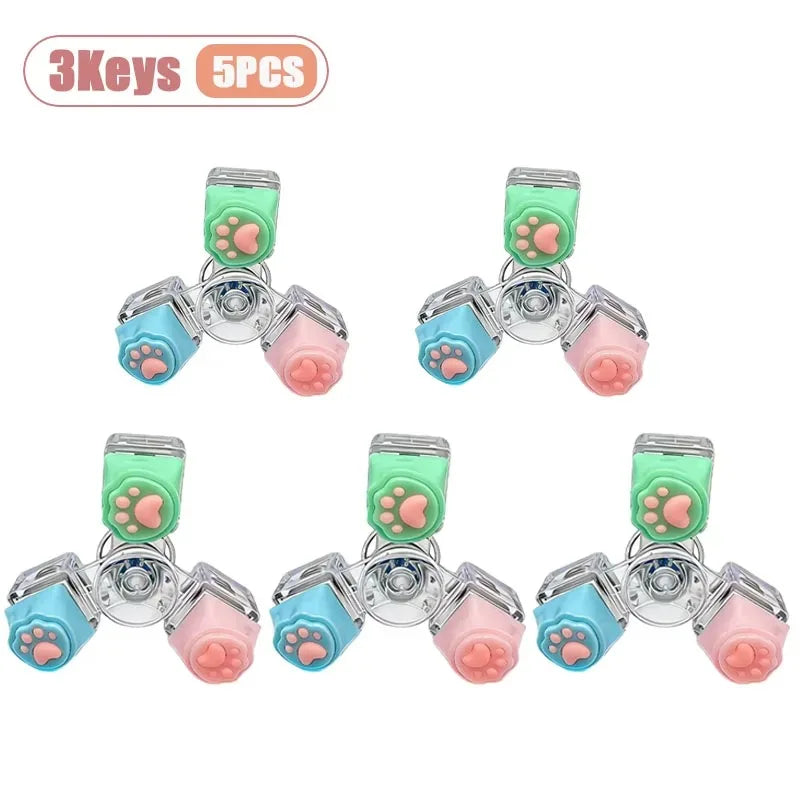 Cat Claw Keycap Fidget Toy - Stress Relief Keychain for Office & Learning