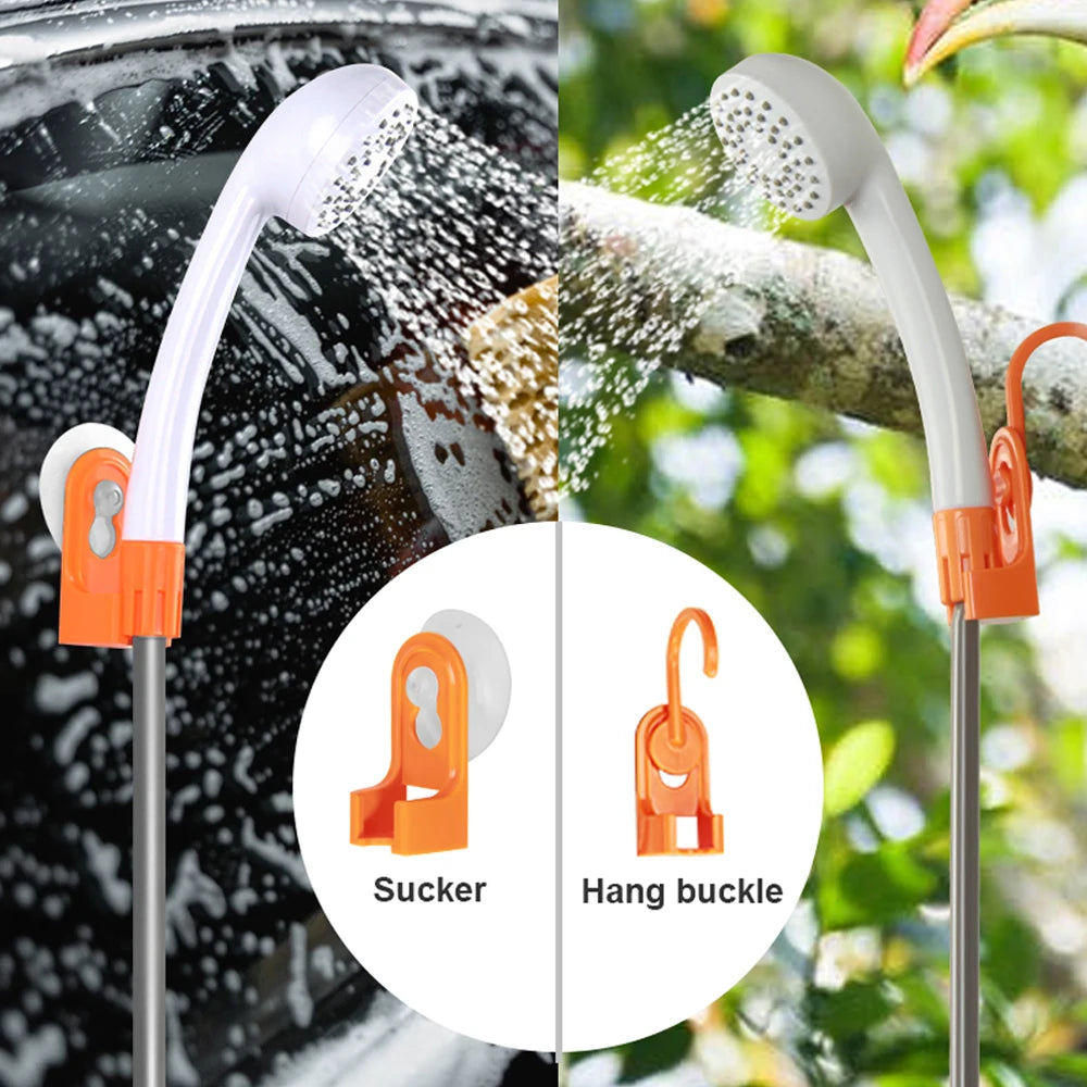 Rechargeable Portable Camping Shower Pump - Waterproof & Versatile