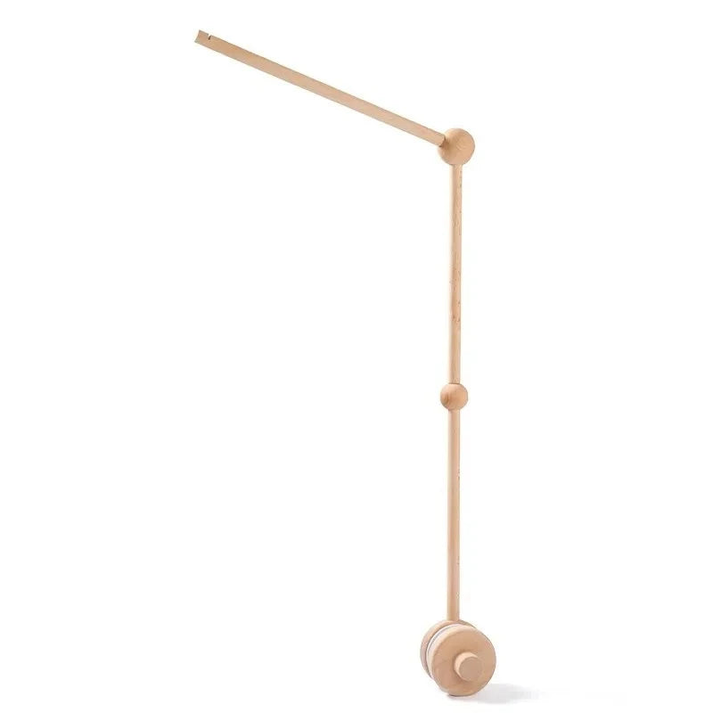 Wooden Baby Mobile Rattle Toy for Newborns - 0-12 Months