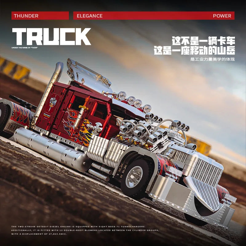 MOULD KING 3485PCS Heavy Truck Building Blocks for Kids - Awesome Gift!