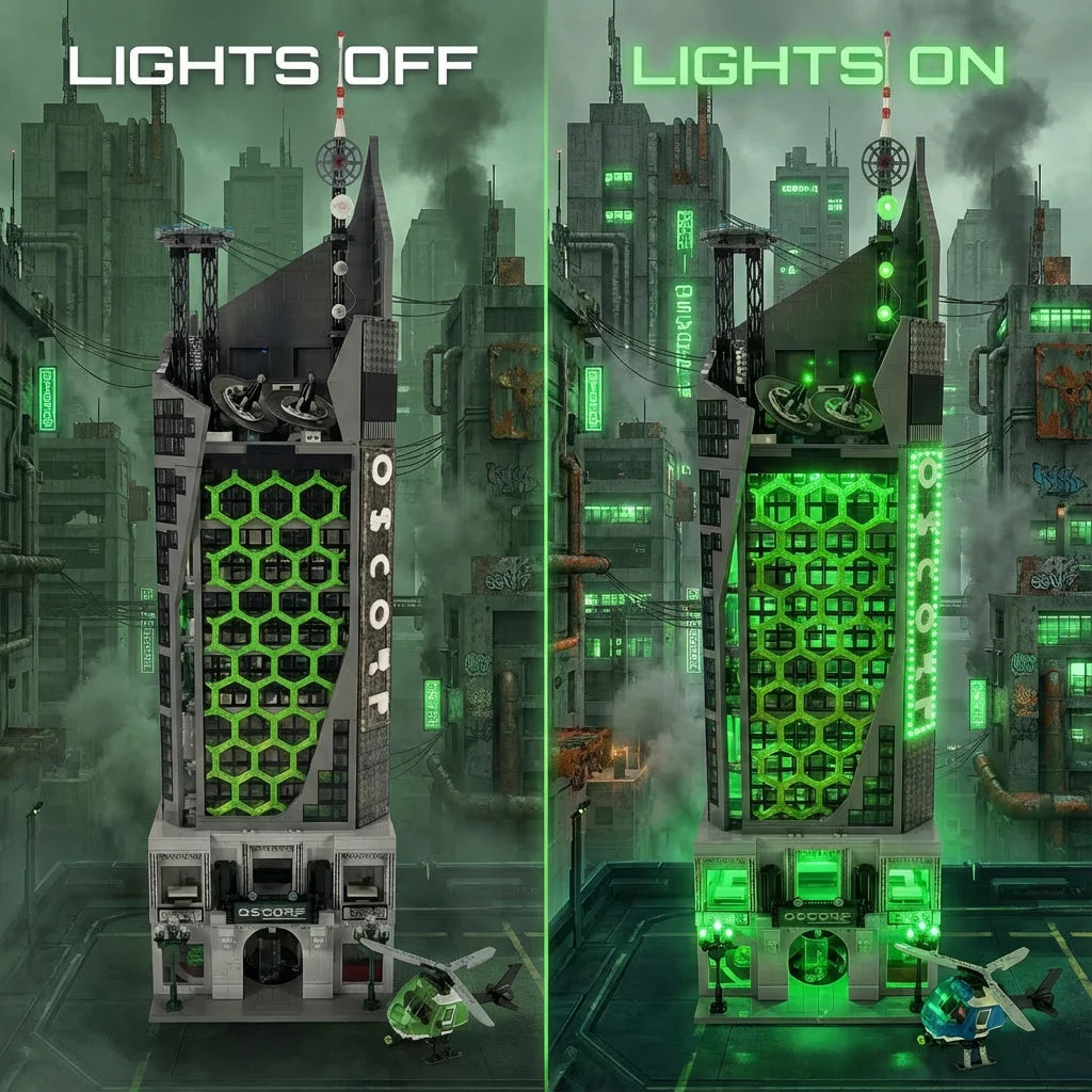 6375PCS Building Blocks Spider Hero Black Tower Model for Collectors