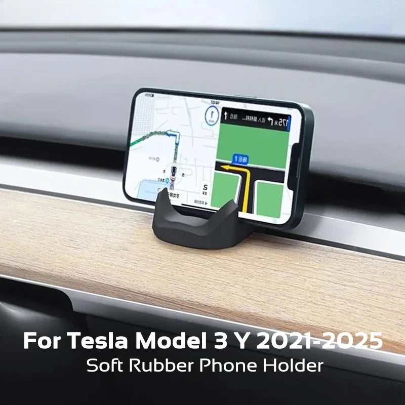 Tesla Model 3 Y Soft Silicone Dashboard Phone Holder - 2021-2025