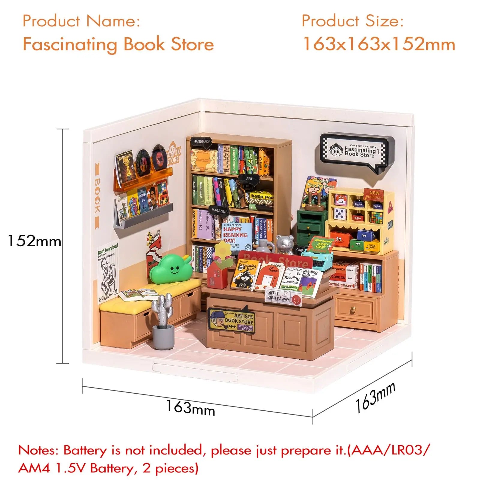 Robotime DIY Miniature House Kit - Fun 3D Puzzle for Kids & Adults